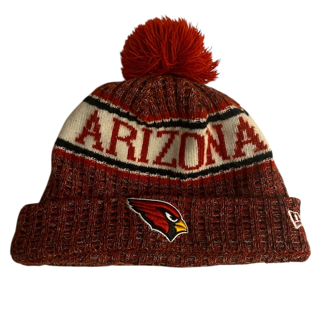 ♥️Arizona Cardinals Era Knit Hat on Field Sideline Beanie Stocking Cap 2018 OSFA
